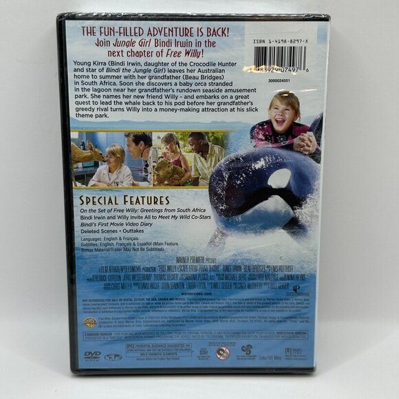 Free Willy Escape From Pirates Cove Sealed DVD Family Adventure Film 2010 - Picture 3 of 3